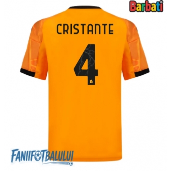 AS Roma Bryan Cristante #4 Tricou Fotbal Replică 2025-26 Barbati Deplasare